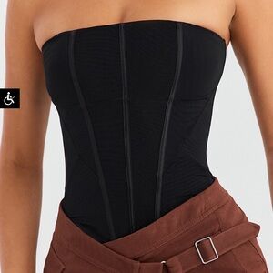 Mistress Rocks Mesh Strapless Corset